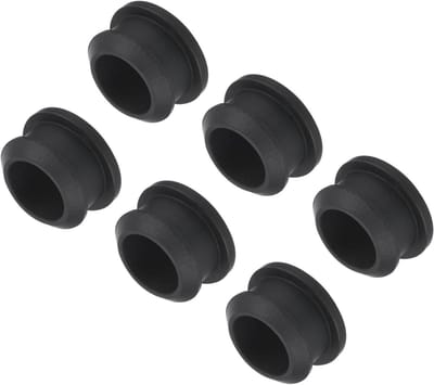 Siliconen Klikbare Stoppen - Gatstoppers Rubberen Afdekking - Gaten Afdichten - Zelfklevend Klikmechanisme - 16 mm Diameter - Zwart