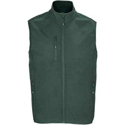 SOLS Heren Falcon Softshell gerecyclede bodywarmer (Bosgroen)