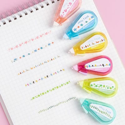 Nieuwe Kawaii Dieren Ster Hart Type Decoratieve Correctie Tape Scrapbooking Dagboek Kantoorartikelen School Studentenbenodigdheden Kit Cadeau