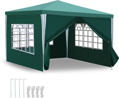 Garden Partytent met Zijwanden - Paviljoen - 3x3 - Waterdicht - Groen