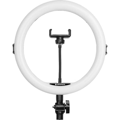 AgfaPhoto Ring Light Realiview ARL11 - 11’’ LED-verlichting met statief – De ringlamp voor foto’s, selfies, video’s, YouTube, make-up en TikTok, compatibel met smartphones