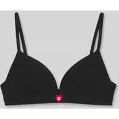bralette met logodetail model 'HUGO HEART TRIANGLE'