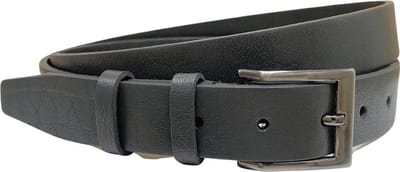 Riem - Grijs - 3 cm Breed - Riem Heren - Leer - Riem Dames - Totale Riem Lengte 110 cm (Taillemaat tot 90 cm)