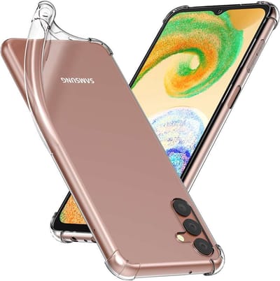 ebestStar - Hoes geschikt voor Samsung Galaxy A04s SM-A047F, Silicone Slim Cover Case, Versterkte Hoeken en Randen hoesje, Transparant