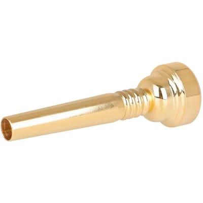Embouchure de trompette dorée 17C - Remplacement professionnel en laiton pour bugle Accessoires de trompette plaqués or Usinage de haute précision CNC doré