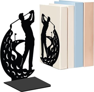 Stijlvolle metalen boeksteunen voor boekenplanken - Zware, moderne en antislip boekhouders voor thuis en op kantoor, 13 x