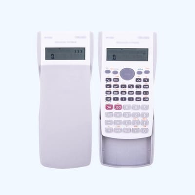 Bureau Rekenmachine - Financiële Calculator - Dagelijkse Berekeningen - 2-Regelig Display - 162x82x18mm - Blauw