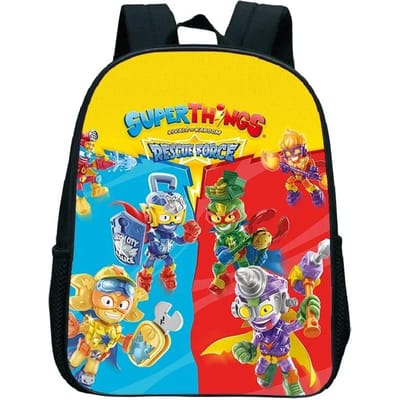 SuperThings Rugzak Peuter Cartoon Schooltas Jongens Meisjes Kleuterzak Waterdichte Kinder Boekentas 12 Inch