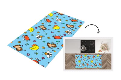 Keukenloper - Loper keuken - Dieren - Bijen - Patronen - 120x60 cm - Keukenloper vinyl