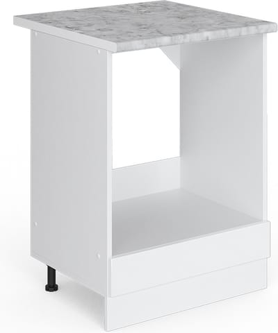 Vicco R-Line Universele onderkast – 60 cm met grote nis, met werkblad Wit Hoogglans