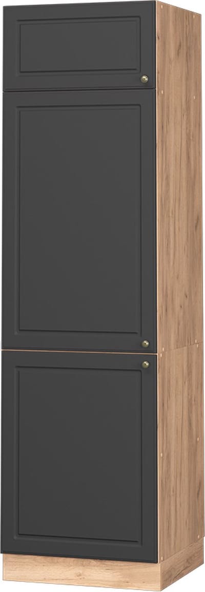 Vicco Fame-Line Koelkast ombouwkast – 60 cm Antraciet-goud