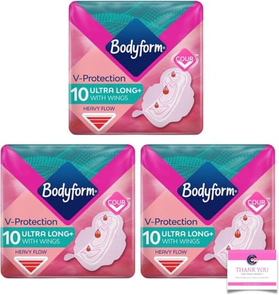 Bodyform Ultra Fit Super Gevleugelde Maandverband 10 Pads - Pack van 3