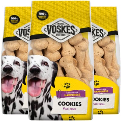 Voskes Hondensnacks Grote Kluif - 3 x 750 gr - Voordeelverpakking