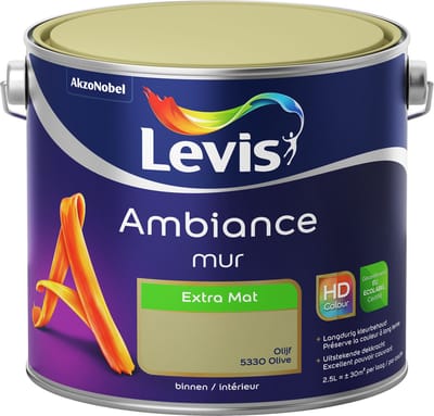 Levis - Ambiance Mur Extra Mat - Olijf - 2,5 L