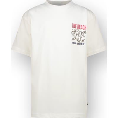 Vingino Boys Hitto T-shirt Real White Maat: 10 | T-Shirts Outlet | Unisex | Wit