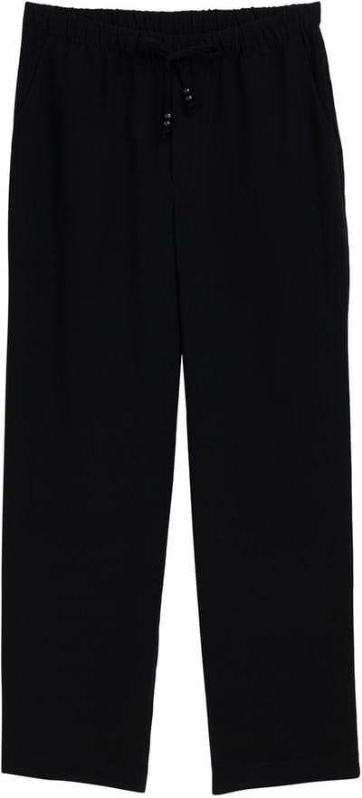 Tom Tailor Denim - Gesneden loose fit broek - Maat M - deep black