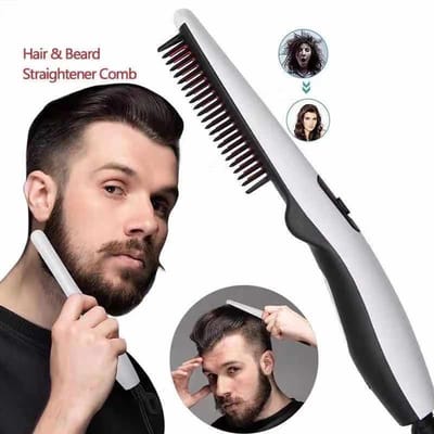 Baardkam voor mannen - Haarstylingkam voor mannen -Draadloze Stijlborstel - Stijlkam - Stijlborstels - Warmte Borstel - Brush- Stijltang - Krullen - 22.5cm