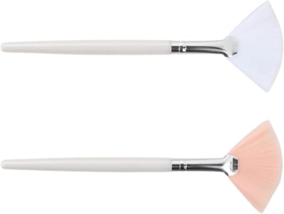 Set van 2 Professionele Make-up Penselen, Zachte Gezichtsborstels van 15 cm voor Maskers, Crèmes en Gels, Multifunctioneel Gebruik