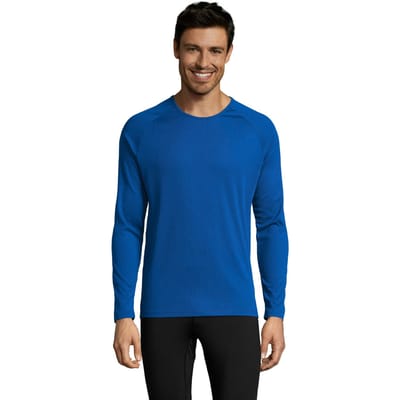 SOLS Heren Sport T-shirt met lange mouwen (Koningsblauw)