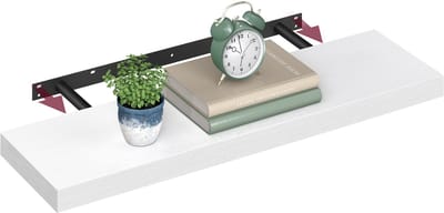 VASAGLE - Wandplank - Wandplank voor Fotolijsten en Decoratie - Voor Woonkamer Kantoor Keuken