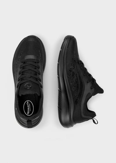 Sneakers met verwisselbaar voetbed - zwart - Gr. 37 van Goldner Fashion