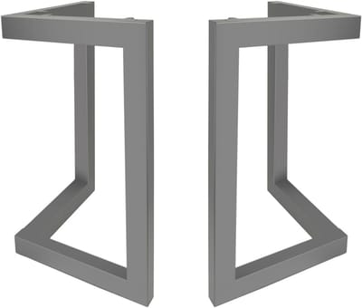 2x Industriële Metalen Tafelpoten Set - Stevig Onderstel voor Eettafel, Salontafel of Bureau - Doe Het Zelf Meubelpoten