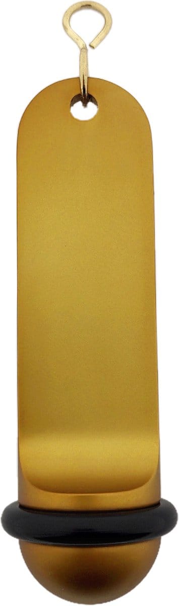 CombiCraft Blanco Big Classic Goud Aluminium Hotel Sleutelhanger 105x30 mm - 5 Stuks