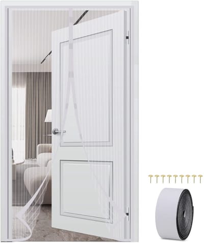 Dailygoods- Hordeur Magnetisch 100x210 cm - Vliegenscherm - Eenvoudige Installatie - Ademend Gaas - Anti-Insecten - Betrouwbare Bescherming