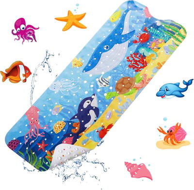 Badmat voor Kinderen - Antislip - 1 stuk - BPA-vrij - PVC - 100 x 40 cm