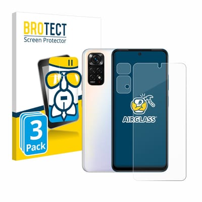 Screenprotector 3 Stuks voor Xiaomi Redmi Note 11S (Voor+Camera) Beschermglas transparant