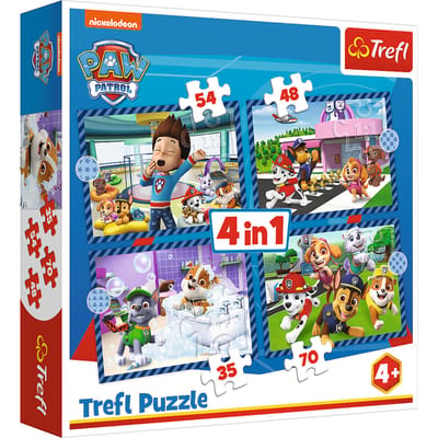 Puzzel 4 in 1 Paw Patrol 35+48+54+70 stukjes (6034650)