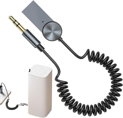 Draadloze Auto Adapter - Auto Ontvanger Zender - Muziek Streamen Auto - Dubbele Apparaat Connectie - 35-100 cm Kabel - Uniek