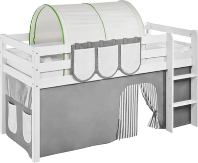 Tunnel Groen-Beige voor halfhoogslaper