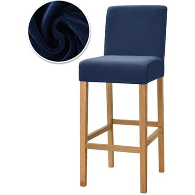 Housse de chaise de Bar en tissu velours, housse de protection élastique pour tabouret haut, étui de siège pour hôtel, Banquet, fête de mariage, salle à manger 1 Piece