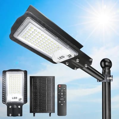 Vloerlamp op zonne-energie voor buiten - waterdicht, hoog lumen niveau, met afstandsbediening