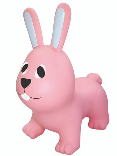 JUMPY Haas – skippy Roze - Hopper 100 kg belastbaar - Speelgoed Skippybal - Skippy Dieren - Skippybal Haas - Kinderspeelgoed - Speelgoed 12 maanden - Inclusief Pomp - Tot 100 kg Gewicht - Skippy bal - Cadeau kind - voedselveilige materialen