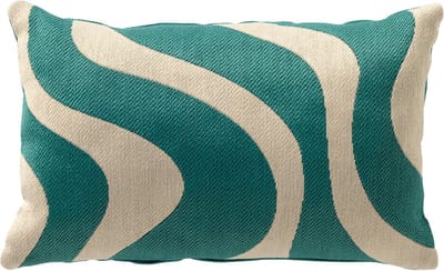 Dutch Decor OCEANE - kussenhoes outdoor 30x50 cm - waterafstotend en uv-bestendig - Latigo Bay - blauw