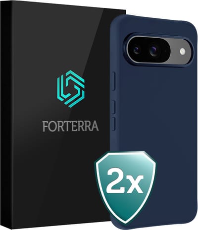 Hoesje 2 Stuks - Geschikt voor Google Pixel 10 - Sterk & Shockproof - Back Cover - Case Siliconen - Telefoon Hoes - Donkerblauw