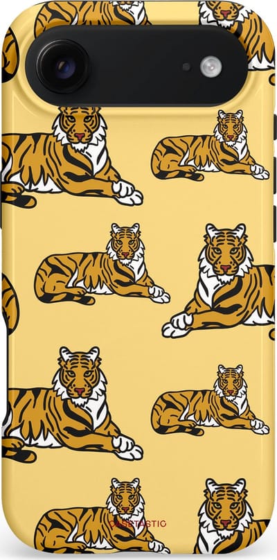 Casetastic hoesje geschikt voor Apple iPhone Air - MagSafe - Dubbellaagse bescherming - Onzichtbare jager - Fashion Case - Goud Taupe Donkergrijs