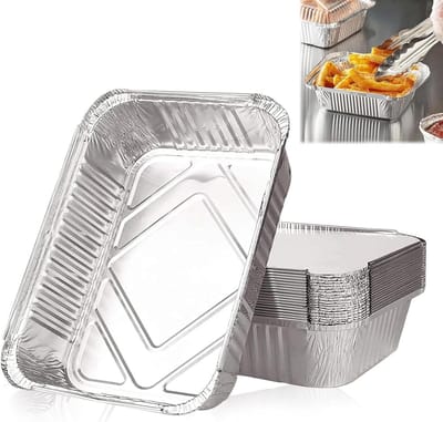 Aluminium wegwerpschalen voor grillen - 20 stuks - Vetopvang accessoires voor gasgrill, kolengrill en elektrische grill - Geschikt voor picknick barbecue