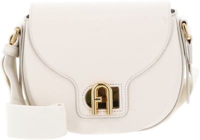FURLA Leren Schoudertas Lotus Mini Crossbody Bag Panna + Toni Panna Crème