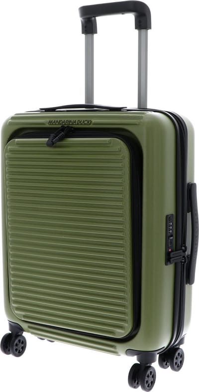 MANDARINA DUCK Tank Case Cabin Trolley With Front Pocket Military Green Olijfgroen 53cm