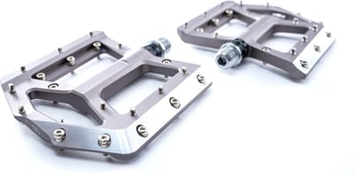 CUBE Pedalen Slasher - Fietspedalen - Lichtgewicht platformpedaal - CNC gefreesd aluminium - 108 x 108 x 14 mm - Zilver