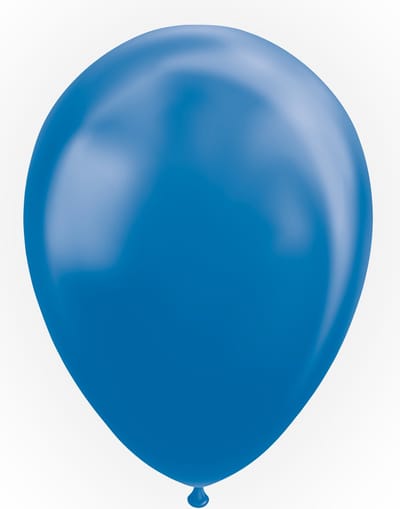 50 Balloons 12″ metallic blauw - Thema Feest Party Ballon