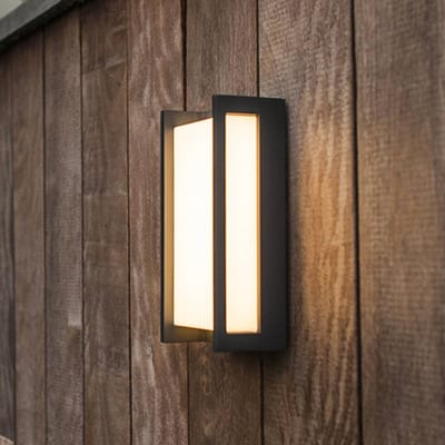 LUTEC Connect QUBO - LED Wandlamp - Smart verlichting in alle kleuren en wittinten - Donkergrijs