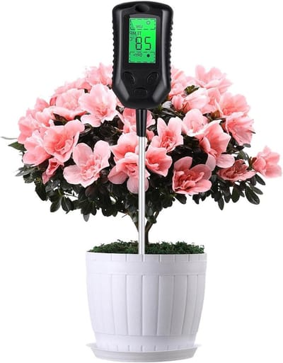 Bodemtester - Vochtmeter Planten - Planten Verzorgen - 4-in-1 Functie - 31 cm - Zwart