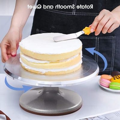 Rotating Taartstandaard van 30 cm voor Gemakkelijk Decoreren van Taarten, Ideaal voor Taartwinkels en Restaurants