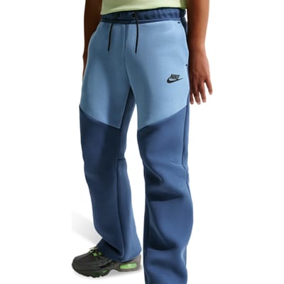 Nike Tech Fleece Broeken Kinder - Blauw - Maat 147 - 158 CM - Katoen Jersey