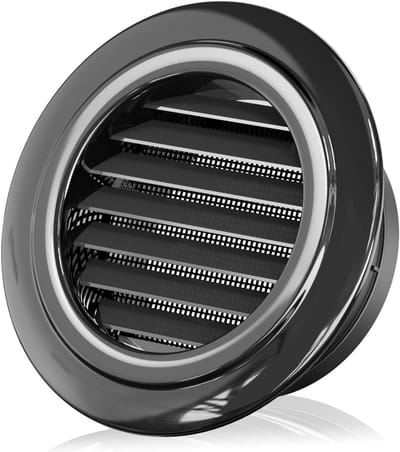 Ventilatierooster voor Insectenbescherming - Ronde Vliegenhor voor Garage, Badkamer, Keuken en Zolder - ABS Kunststof, Ø200mm, Effectieve Bescherming tegen Ongewenste Dieren