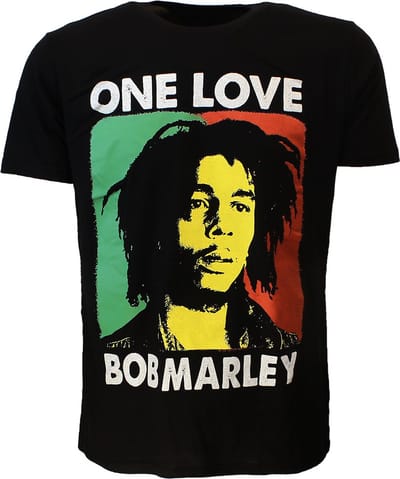 Bob Marley One Love Rasta T-Shirt - Officiële Merchandise - L